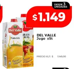 Supermayorista Vital Del valle jugo oferta