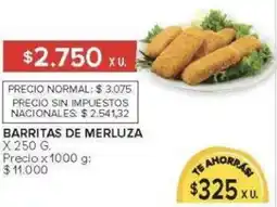 Carrefour Barritas de merluza oferta