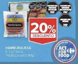 Carrefour Huella natural hamburguesa oferta