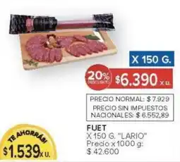 Carrefour Lario fuet oferta
