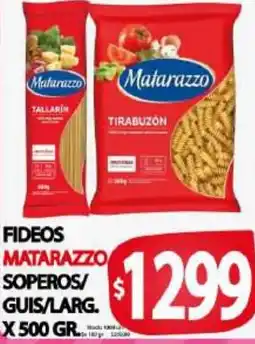 Supermercados Caracol Fideos matarazzo soperos oferta