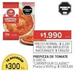 Carrefour Carrefour classic prepizza de tomate oferta
