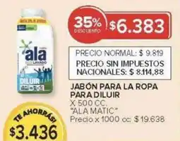 Carrefour Ala matic jabón para la ropa para diluir oferta