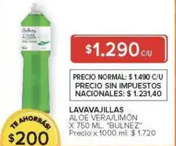 Carrefour Bulnez lavavajillas aloe vera/limón oferta
