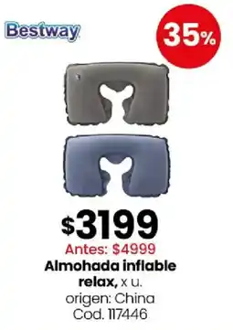 Coto Bestway almohada inflable relax oferta