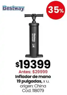 Coto Bestway inflador de mano 19 pulgadas oferta