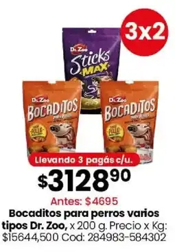 Coto Dr. Zoo bocaditos para perros oferta