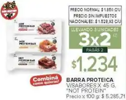 Carrefour Not protein barra proteica visabores oferta