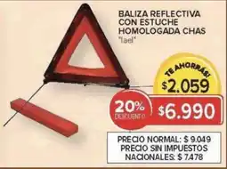Carrefour Lael baliza reflectiva con estuche homologada chas oferta