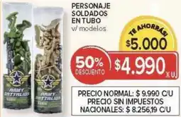 Carrefour Personaje soldados en tubo v/ modelos oferta