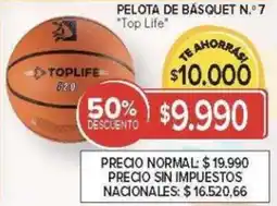 Carrefour Top life pelota de basquet n.° 7 oferta