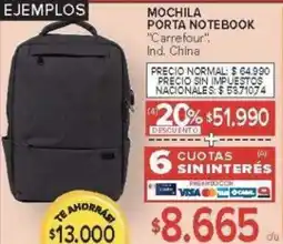 Carrefour Carrefour mochila porta notebook oferta