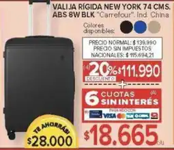 Carrefour Carrefour valija rígida new york oferta