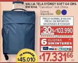 Carrefour Carrefour valija tela sydney soft oferta