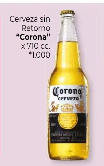 La Anonima Corona Cerveza sin Retorno x 710cc. oferta