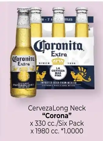La Anonima Corona Cerveza Long Neck x 330cc. / Six Pack x 1980cc. oferta