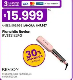 Punto Mayorista Planchita Revlon RVST2182RG oferta