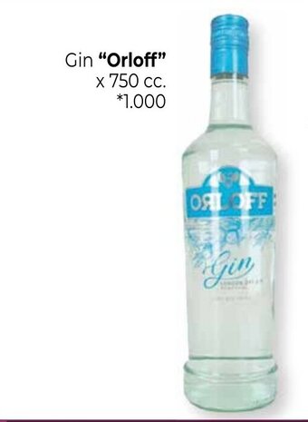 La Anonima Orloff Gin x 750cc. oferta