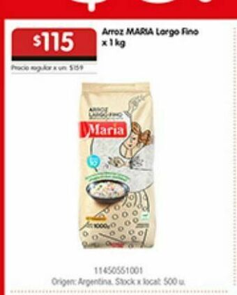 Disco Arroz maria largo fino oferta