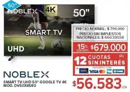 Carrefour Noblex smart tv 50” oferta