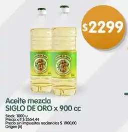 Supermercados Buenos Días Siglo de oro aceite mezcla oferta