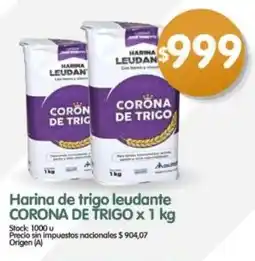 Supermercados Buenos Días Corona de trigo leudante harina de trigo oferta