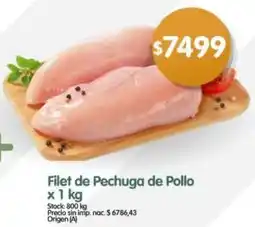Supermercados Buenos Días Filet de pechuga de pollo oferta