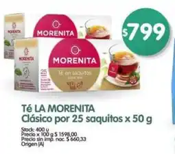 Supermercados Buenos Días Té la morenita clásico oferta