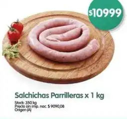 Supermercados Buenos Días Salchichas parrilleras oferta