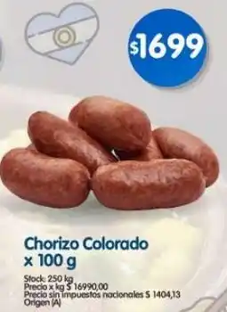 Supermercados Buenos Días Chorizo colorado oferta