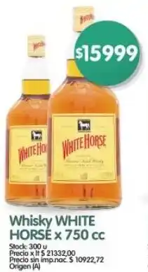 Supermercados Buenos Días White horse whisky oferta