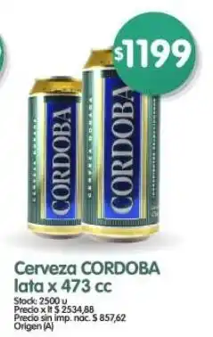 Supermercados Buenos Días Cordoba cerveza lata oferta