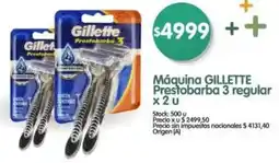 Supermercados Buenos Días Gillette máquina prestobarba 3 regular oferta