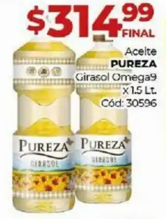 Diarco Aceite Pureza Girasol Omega9 x 1.5 Lt oferta