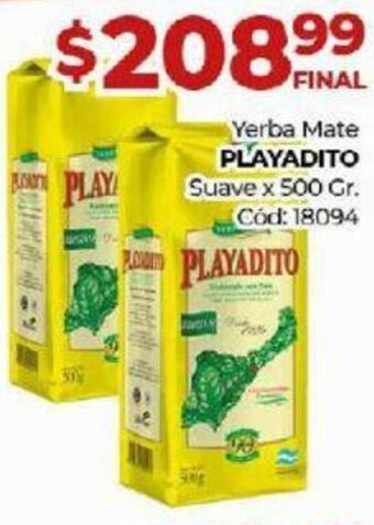 Diarco Yerba Mate Playadito Suave x 500 gr. oferta