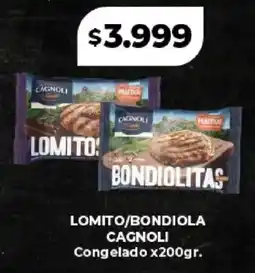 Supermayorista Vital Lomito/bondiola cagnoli congelado oferta