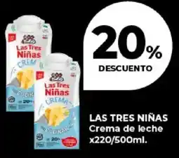 Supermayorista Vital Las tres niñas crema de leche oferta