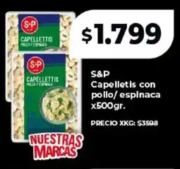 Supermayorista Vital S&p capelletis con pollo/ espinaca oferta