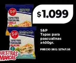 Supermayorista Vital S&p tapas para pascualinas oferta