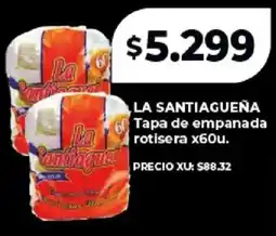 Supermayorista Vital La santiagueña tapa de empanada rotisera oferta