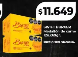 Supermayorista Vital Swift burger medallón de carne oferta