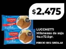 Supermayorista Vital Lucchetti milanesas de soja oferta