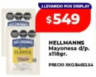Hellmann’s mayonesa d/p.