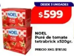 Supermayorista Vital Noel puré de tomate tetrabrick oferta