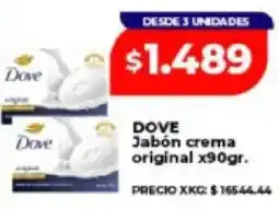 Supermayorista Vital Dove jabón crema original oferta