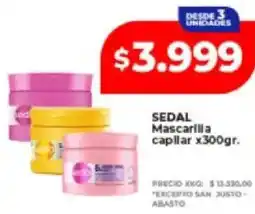 Supermayorista Vital Sedal mascarilla capilar oferta