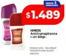 Supermayorista Vital Hinds antitranspirante r-on oferta