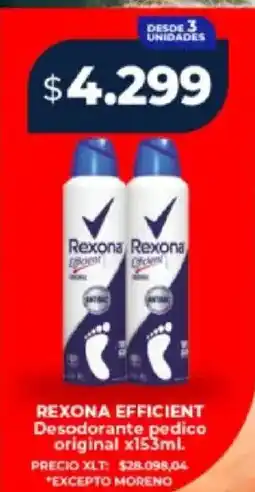 Supermayorista Vital Rexona efficient desodorante pedico original oferta