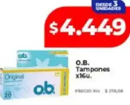 Supermayorista Vital O.b. tampones oferta