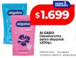Supermayorista Vital Algabo desodorante polvo doypack oferta